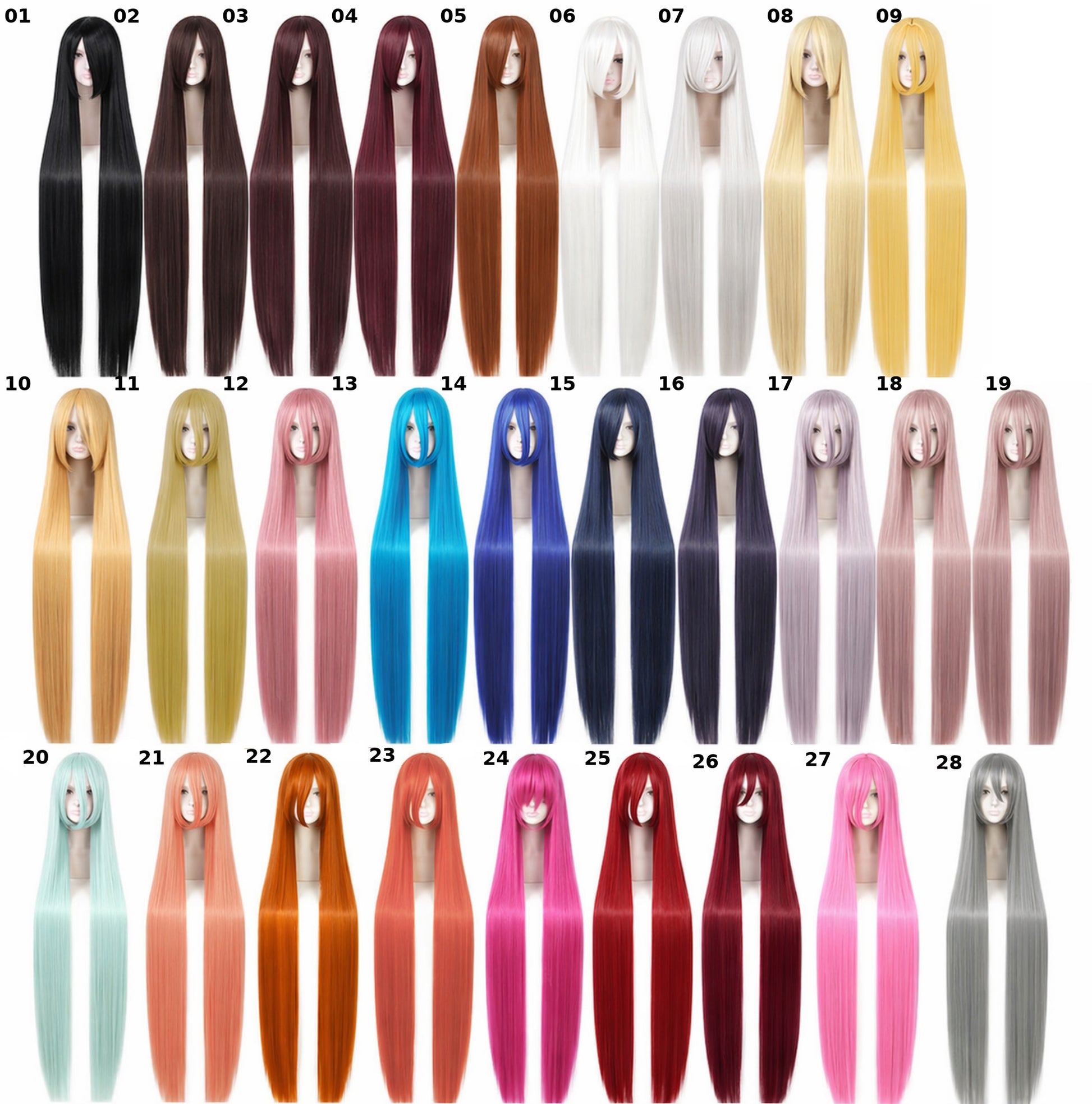130cm Long Straight Anime Wig Cosplay Buy