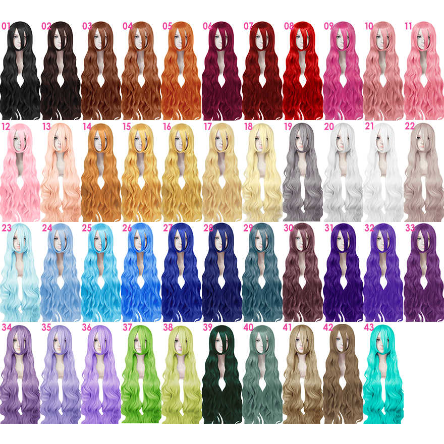80cm/100cm Long Curly Anime Wig Cosplay Buy