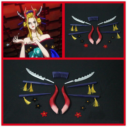 Black Maria Horns Headpins Cosplay