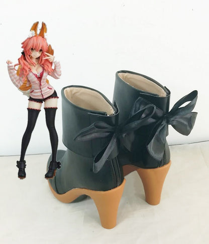 Caster Tamamo no Mae EXTRA CCC Casual Boots Cosplay