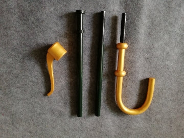 Ruler Sherlock Holmes Cosplay Pipe Walking Stick