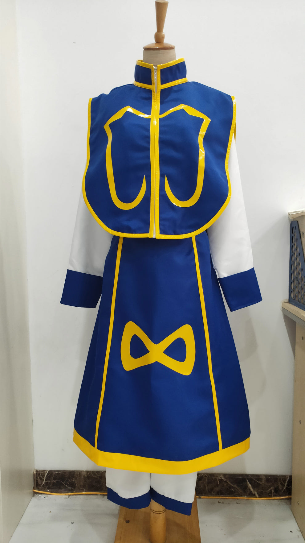 Kurapika Juvenile Top Skirt Outfits Halloween Carnival Costume Cosplay Costume