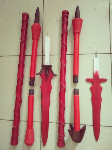 Lancer Scathach Spears Cosplay Weapon