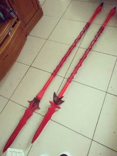 Lancer Scathach Spears Cosplay Weapon