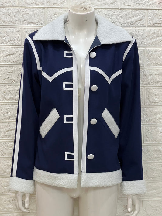 Tashigi Blue Jacket Cosplay