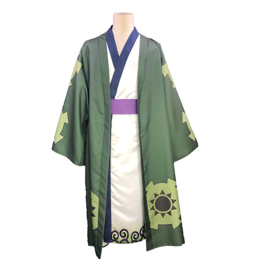 Zoro Wano Country Kimono Costume Cosplay